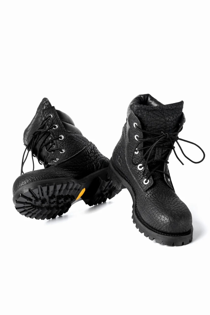 Portaille exclusive LEX-W20 TREK Laced Boots / ROUGH BULL (BLACK) - Image 14