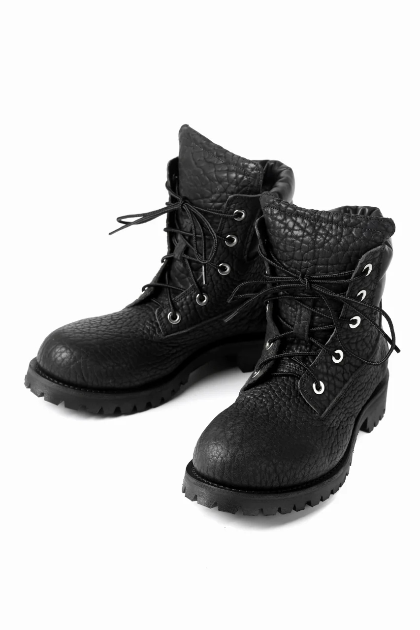 Portaille exclusive LEX-W20 TREK Laced Boots / ROUGH BULL (BLACK) - Image 16