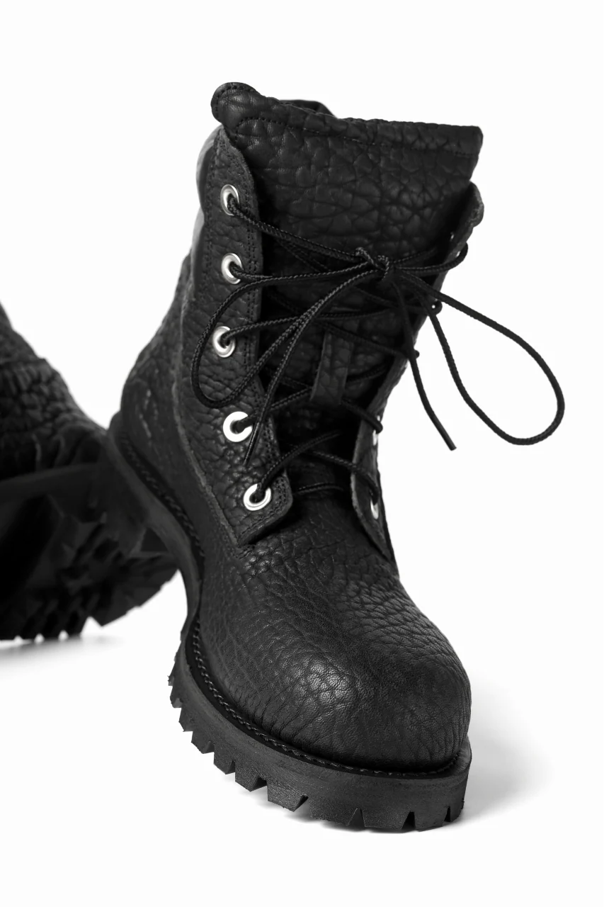 Portaille exclusive LEX-W20 TREK Laced Boots / ROUGH BULL (BLACK) - Image 17