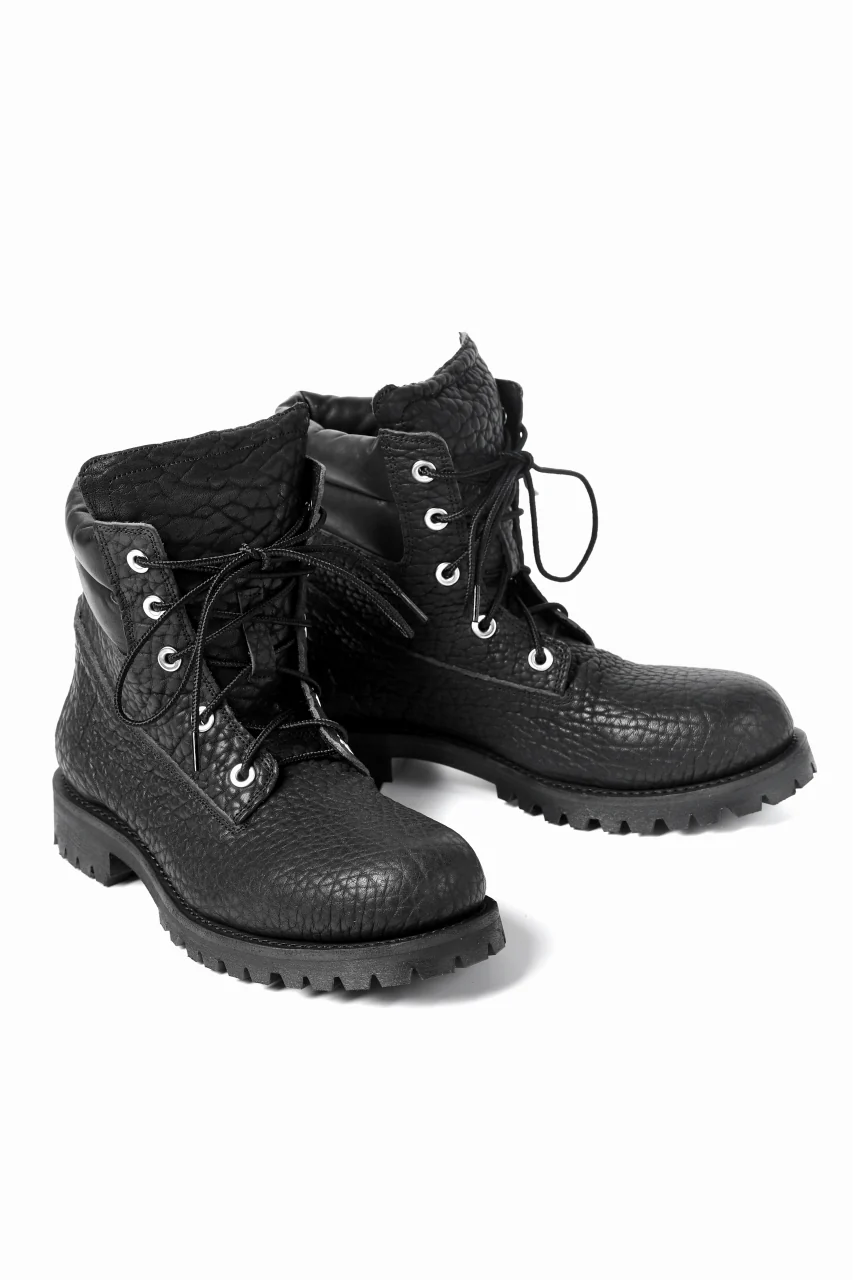 Portaille exclusive LEX-W20 TREK Laced Boots / ROUGH BULL (BLACK) - Image 4