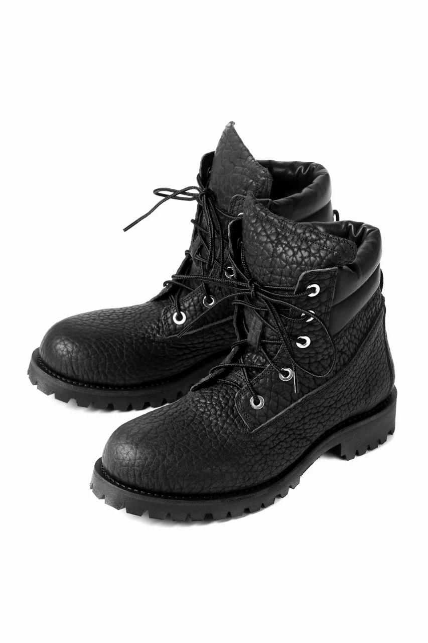Portaille exclusive LEX-W20 TREK Laced Boots / ROUGH BULL (BLACK) - Image 5