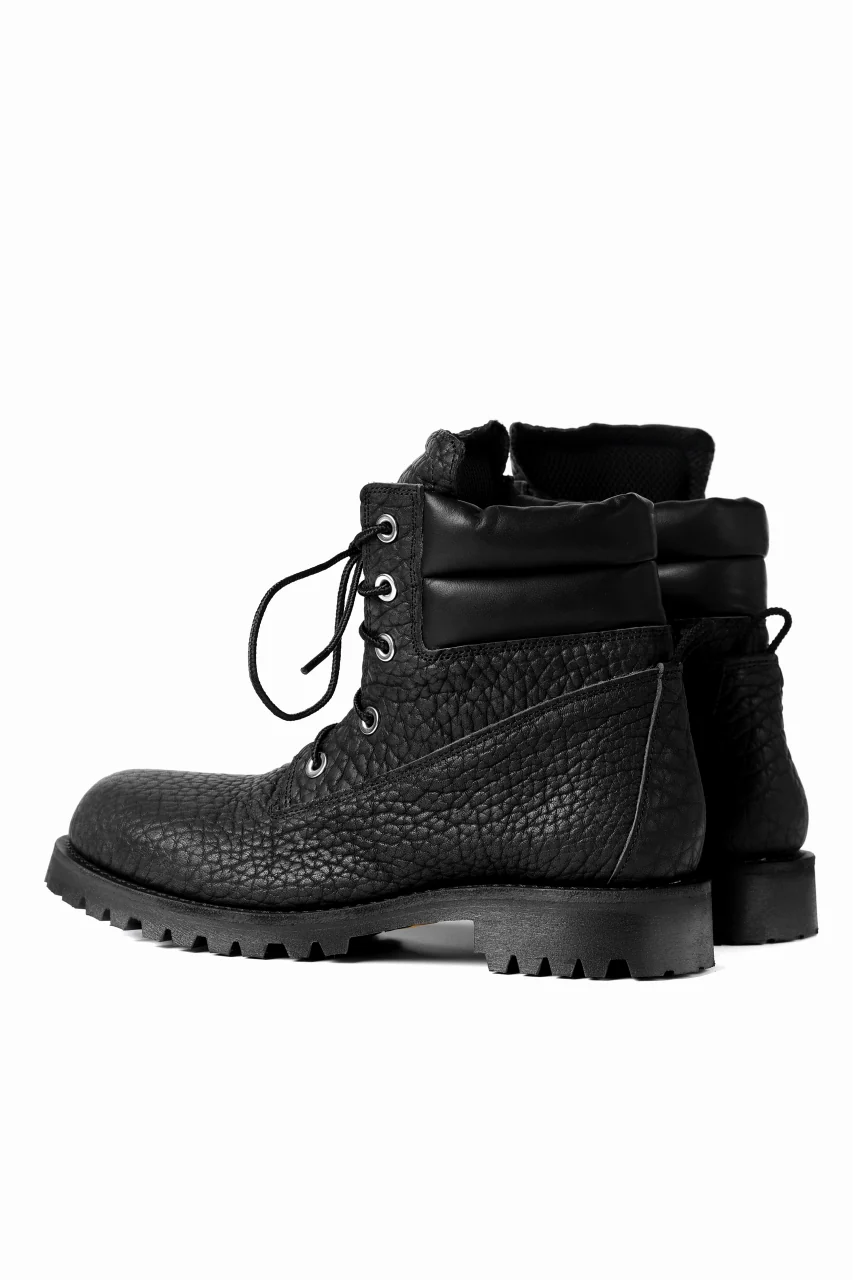 Portaille exclusive LEX-W20 TREK Laced Boots / ROUGH BULL (BLACK) - Image 7