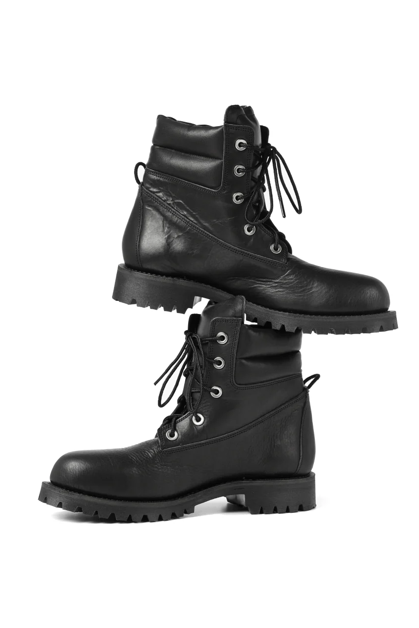 Portaille exclusive LEX-W20 TREK Laced Boots / VACCHETTA SMOOTH (BLACK) - Image 13