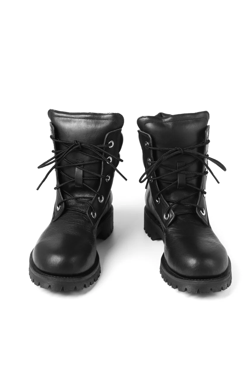 Portaille exclusive LEX-W20 TREK Laced Boots / VACCHETTA SMOOTH (BLACK) - Image 15