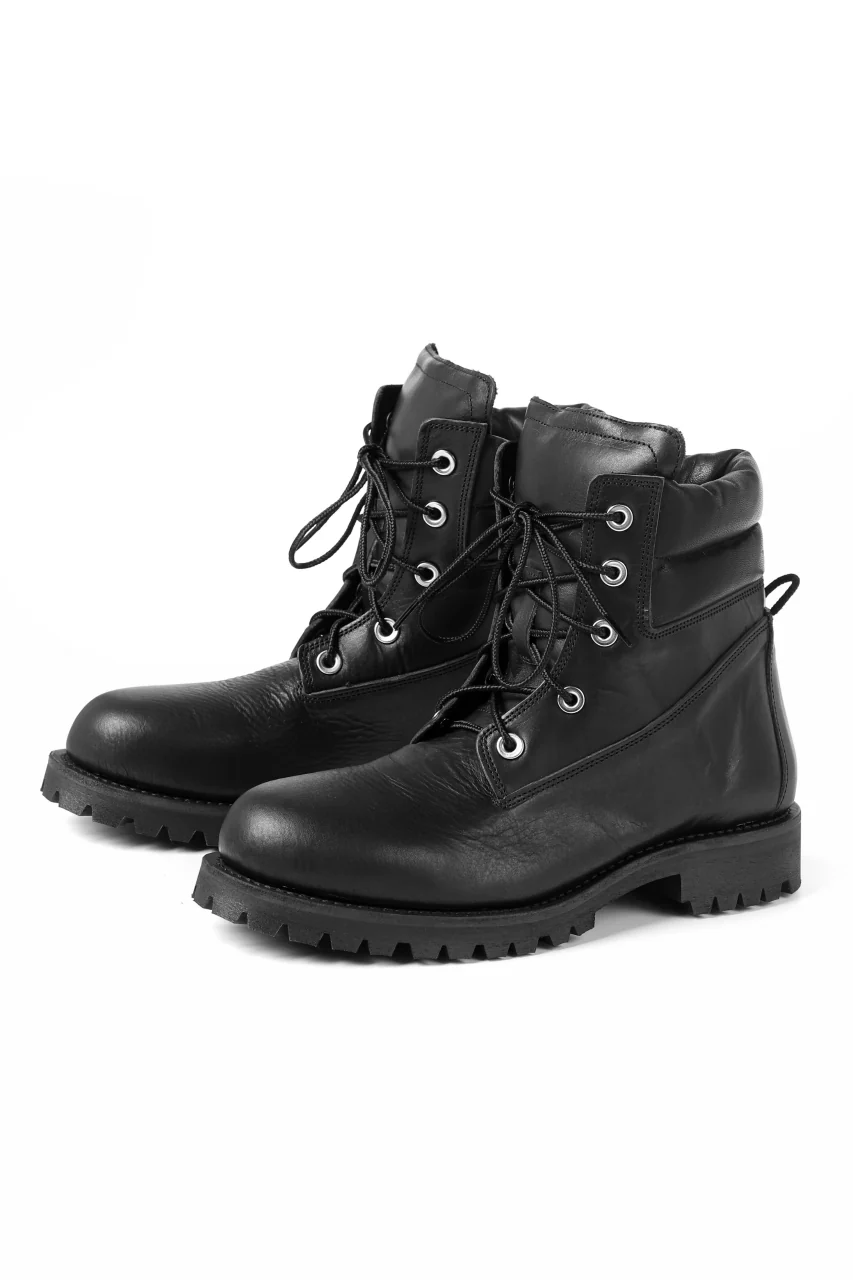 Portaille exclusive LEX-W20 TREK Laced Boots / VACCHETTA SMOOTH (BLACK) - Image 2
