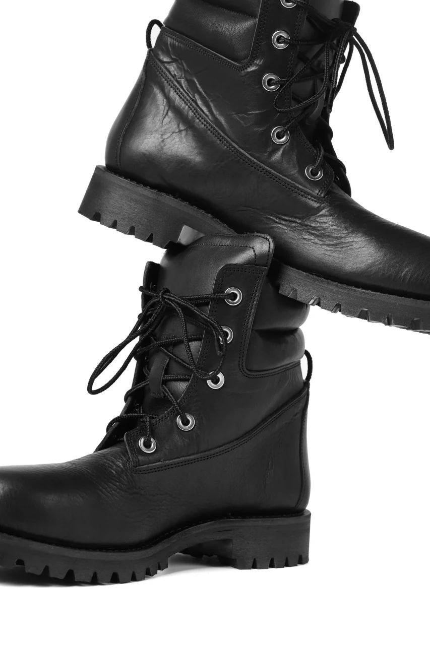 Portaille exclusive LEX-W20 TREK Laced Boots / VACCHETTA SMOOTH (BLACK) - Image 22