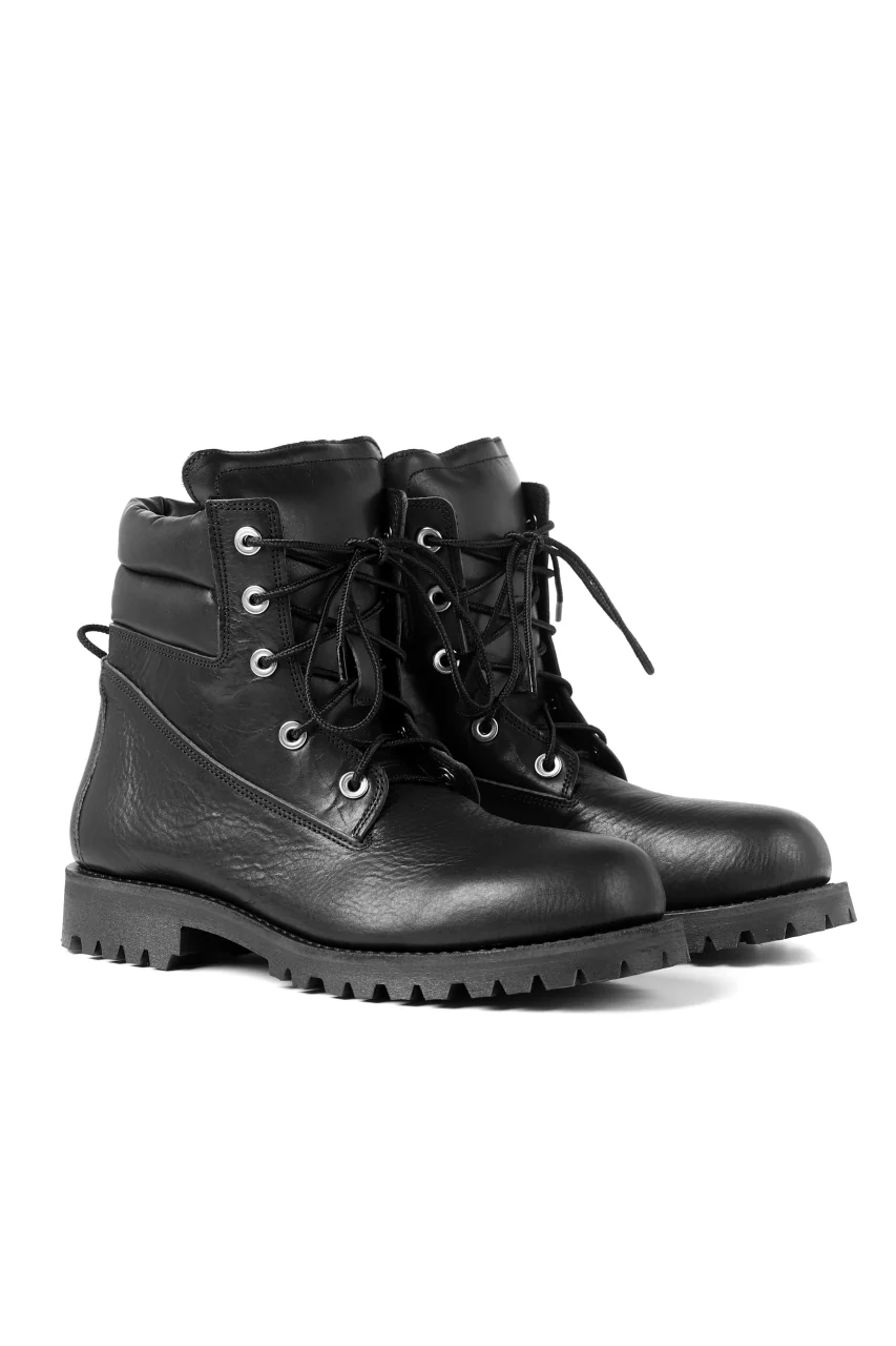 Portaille exclusive LEX-W20 TREK Laced Boots / VACCHETTA SMOOTH (BLACK) - Image 4