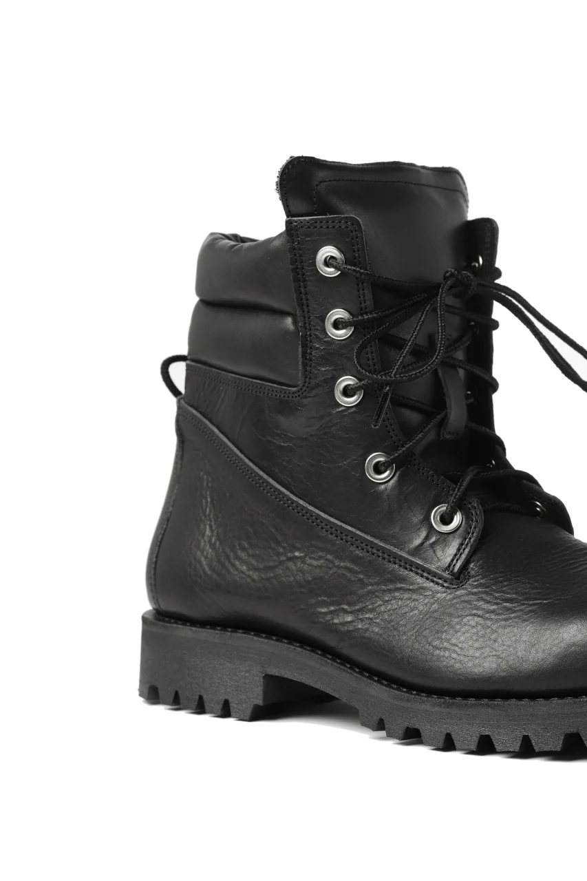 Portaille exclusive LEX-W20 TREK Laced Boots / VACCHETTA SMOOTH (BLACK) - Image 41