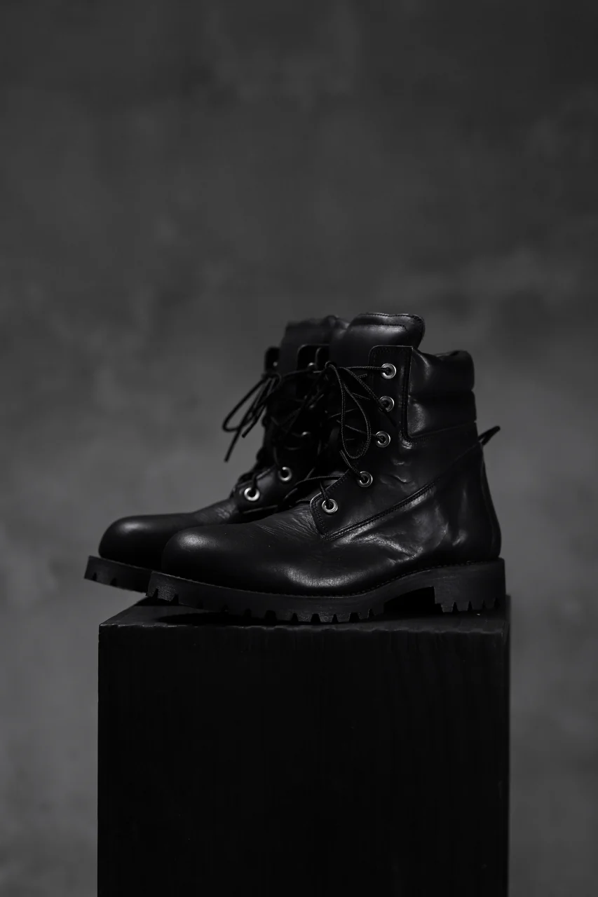 Portaille exclusive LEX-W20 TREK Laced Boots / VACCHETTA SMOOTH (BLACK) - Image 42