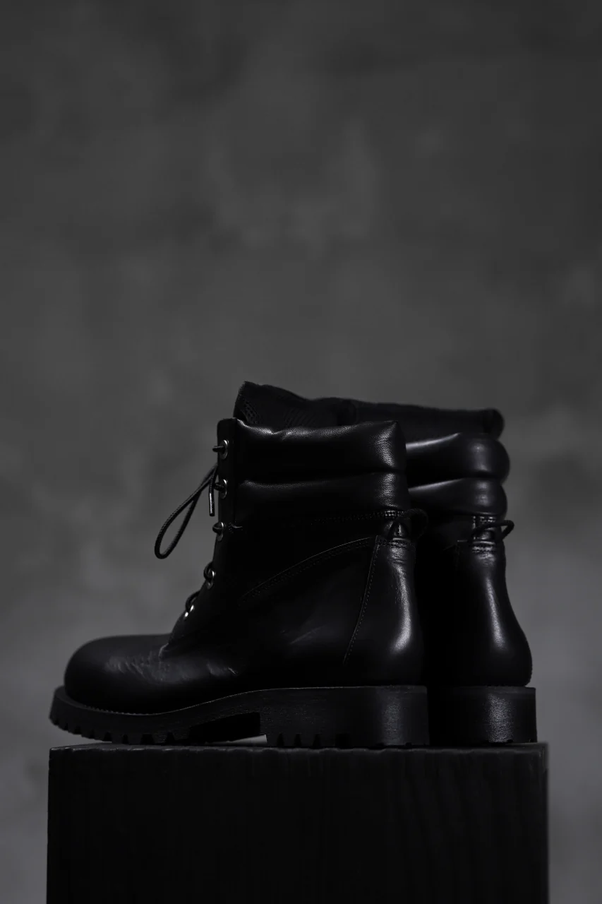 Portaille exclusive LEX-W20 TREK Laced Boots / VACCHETTA SMOOTH (BLACK) - Image 44