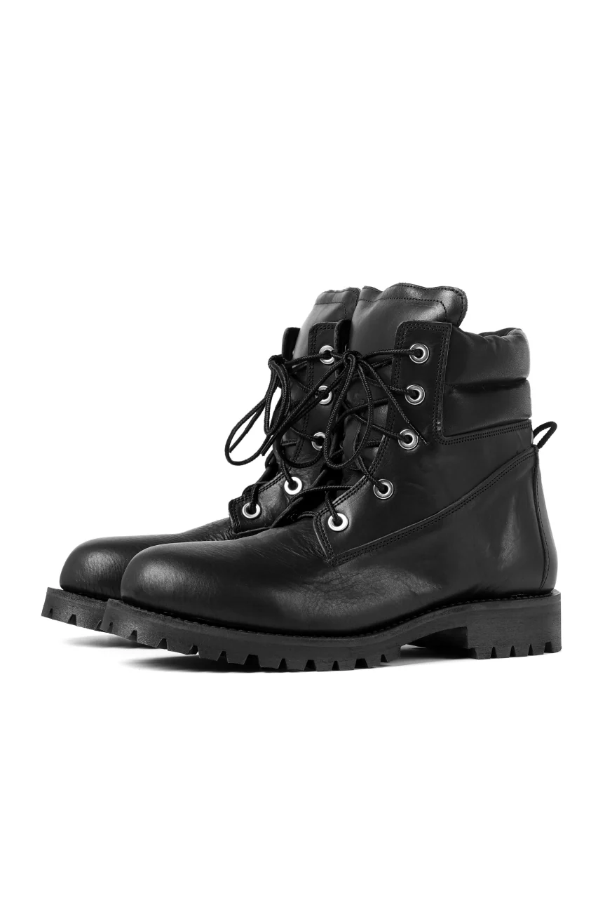 Portaille exclusive LEX-W20 TREK Laced Boots / VACCHETTA SMOOTH (BLACK) - Image 5