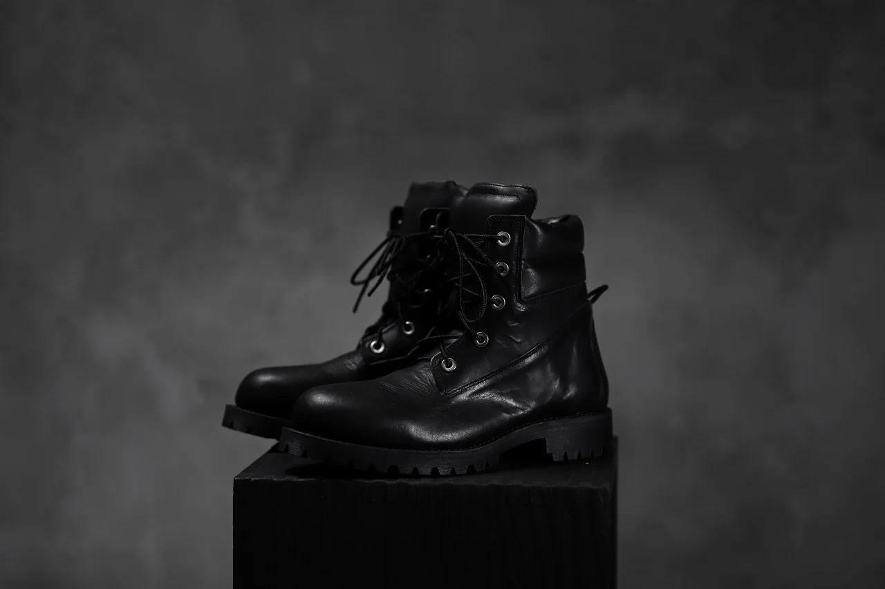 Portaille exclusive LEX-W20 TREK Laced Boots / VACCHETTA SMOOTH (BLACK) - Image 51
