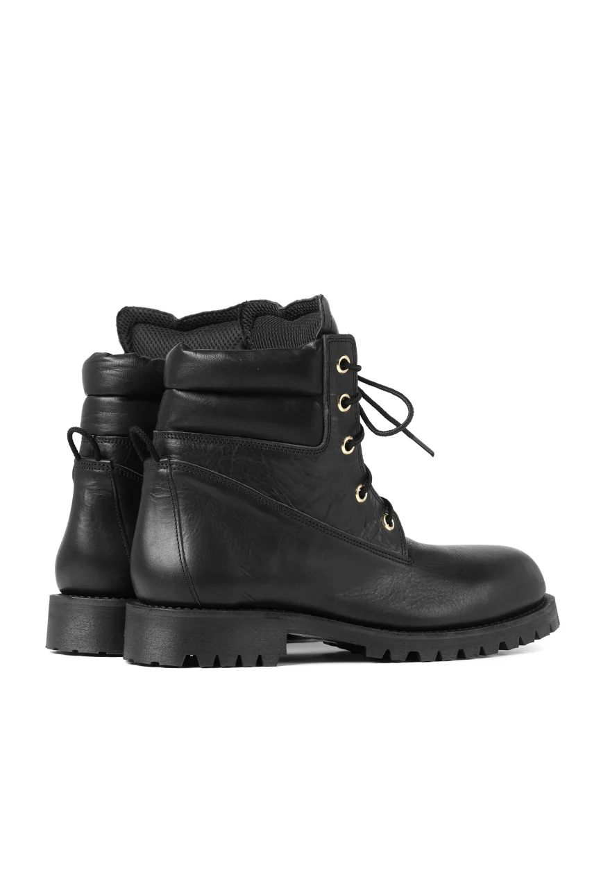 Portaille exclusive LEX-W20 TREK Laced Boots / VACCHETTA SMOOTH (BLACK / GOLD EYELET) - Image 10