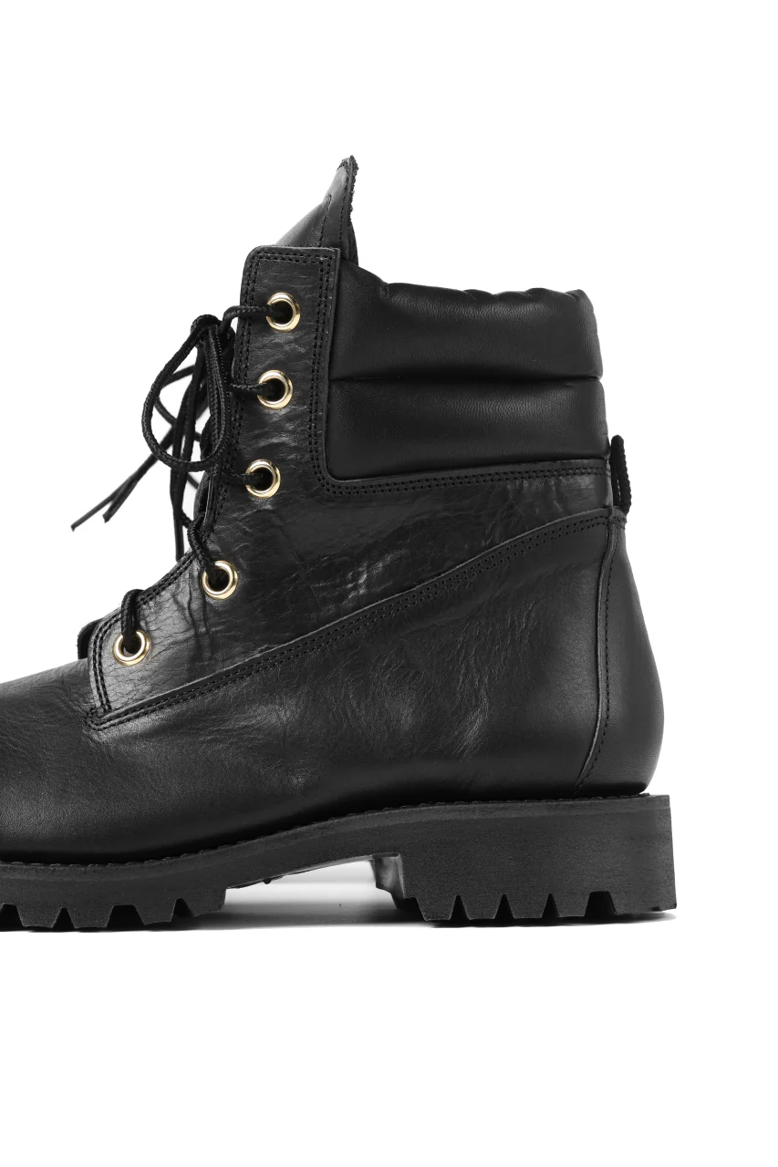Portaille exclusive LEX-W20 TREK Laced Boots / VACCHETTA SMOOTH (BLACK / GOLD EYELET) - Image 19
