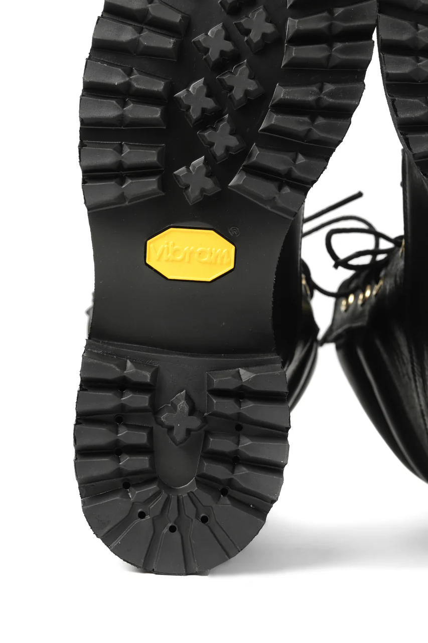 Portaille exclusive LEX-W20 TREK Laced Boots / VACCHETTA SMOOTH (BLACK / GOLD EYELET) - Image 29