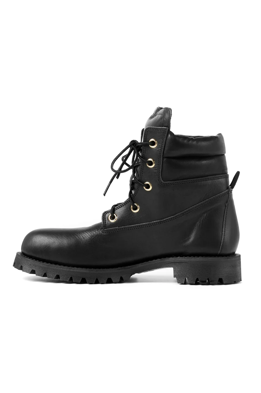 Portaille exclusive LEX-W20 TREK Laced Boots / VACCHETTA SMOOTH (BLACK / GOLD EYELET) - Image 33