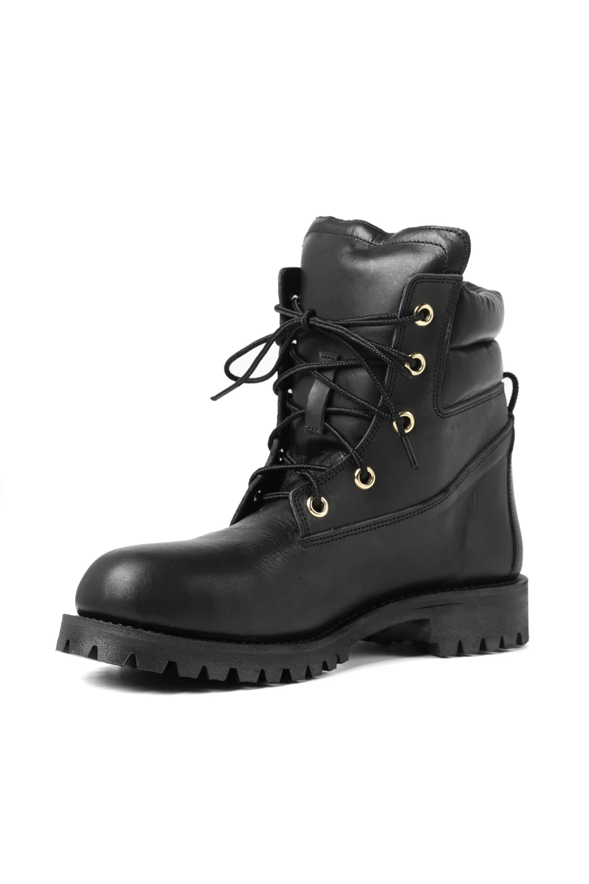Portaille exclusive LEX-W20 TREK Laced Boots / VACCHETTA SMOOTH (BLACK / GOLD EYELET) - Image 34