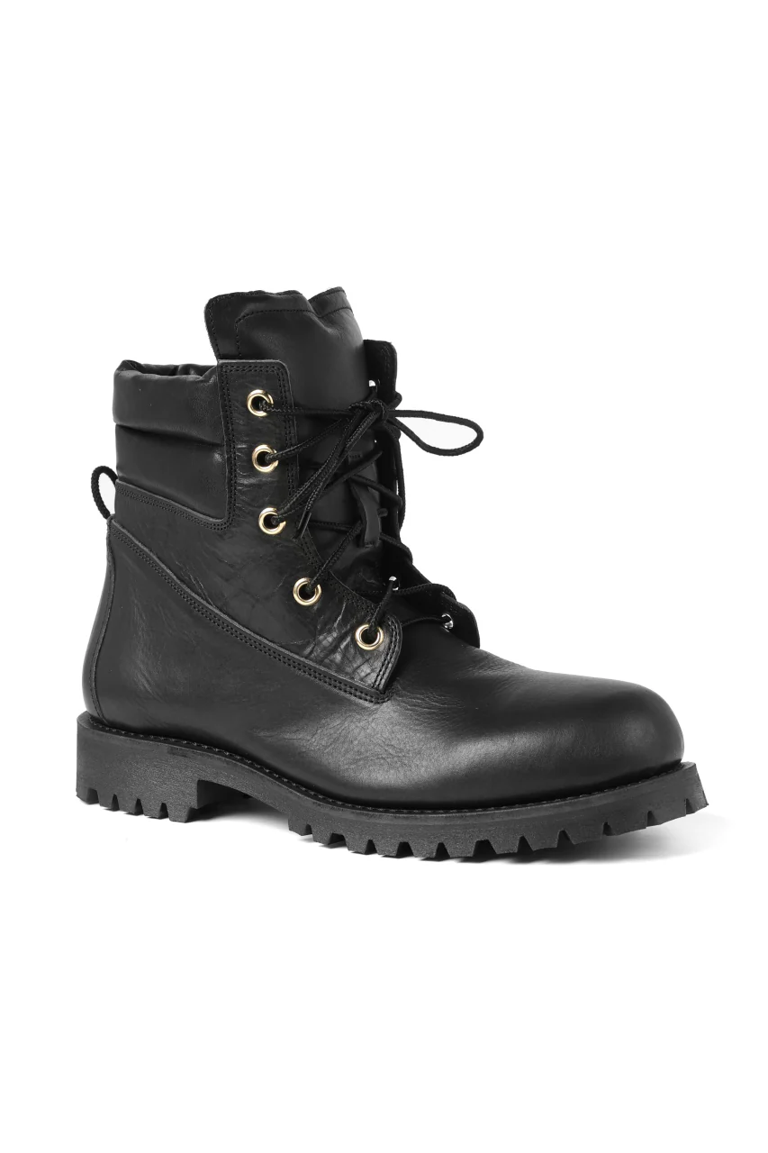 Portaille exclusive LEX-W20 TREK Laced Boots / VACCHETTA SMOOTH (BLACK / GOLD EYELET) - Image 36