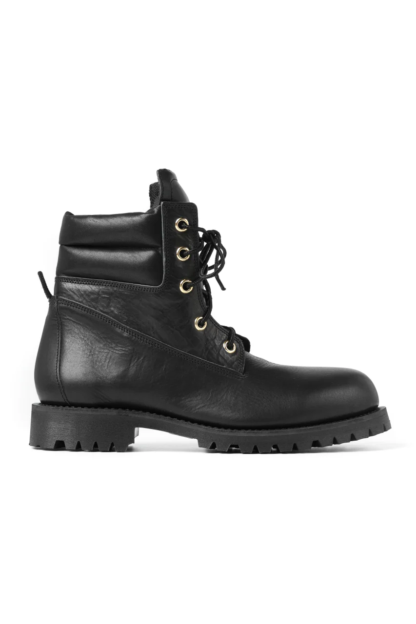 Portaille exclusive LEX-W20 TREK Laced Boots / VACCHETTA SMOOTH (BLACK / GOLD EYELET) - Image 37