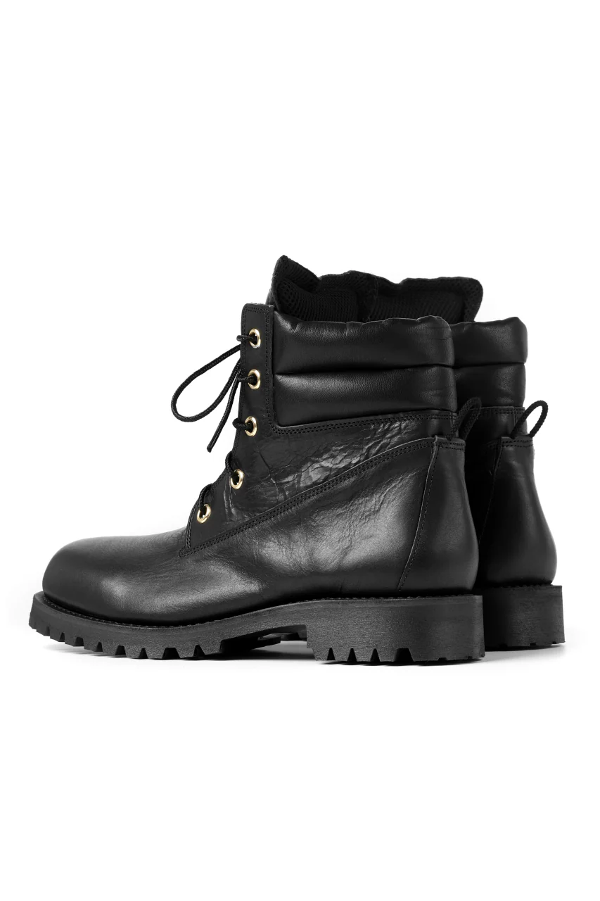 Portaille exclusive LEX-W20 TREK Laced Boots / VACCHETTA SMOOTH (BLACK / GOLD EYELET) - Image 8