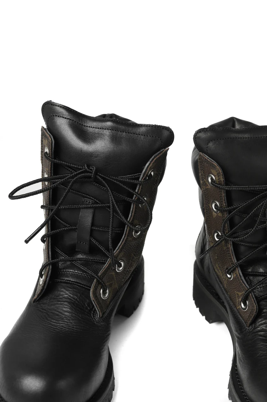 Portaille exclusive LEX-W20 TREK Laced Boots / VINTAGE "re-build" (BLACK / XXX) - Image 10