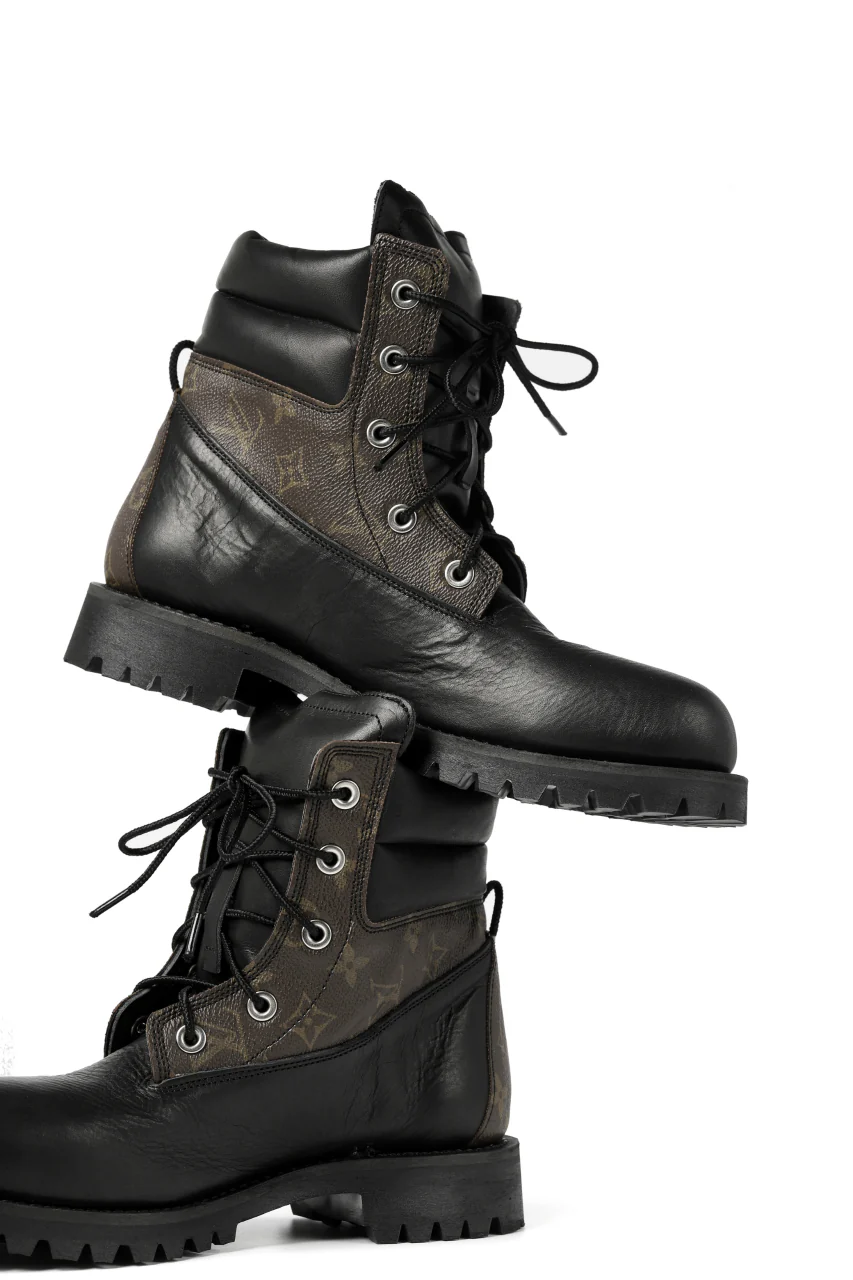 Portaille exclusive LEX-W20 TREK Laced Boots / VINTAGE "re-build" (BLACK / XXX) - Image 11
