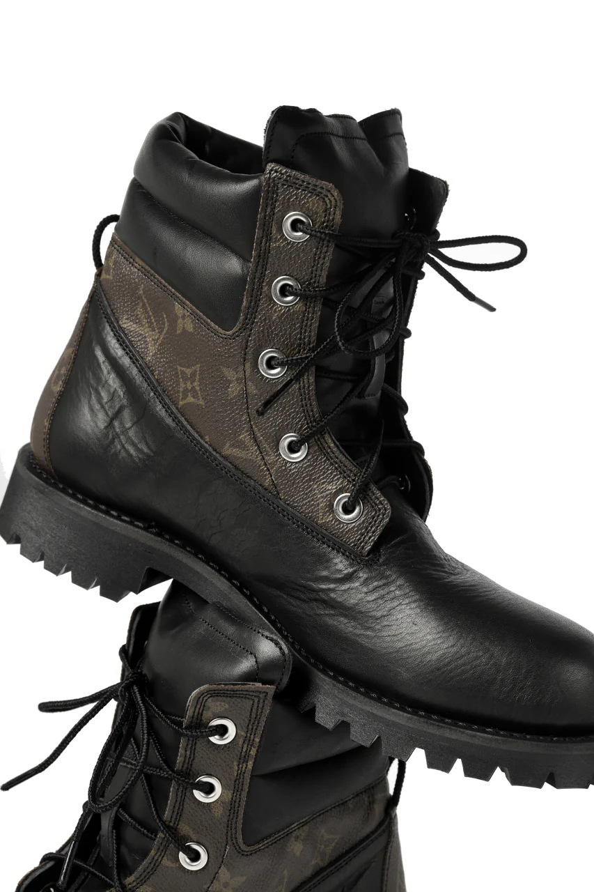 Portaille exclusive LEX-W20 TREK Laced Boots / VINTAGE "re-build" (BLACK / XXX) - Image 12