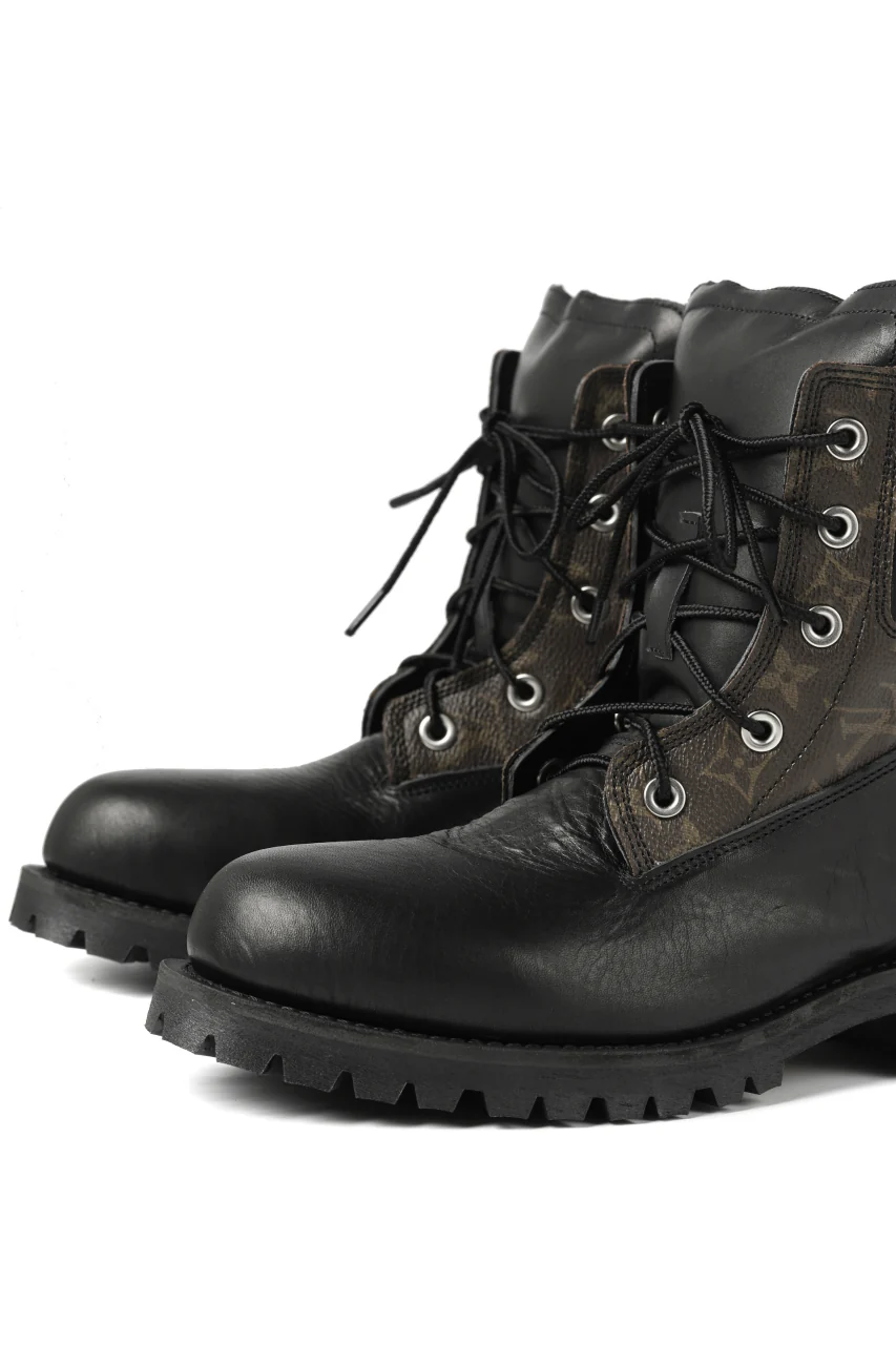 Portaille exclusive LEX-W20 TREK Laced Boots / VINTAGE "re-build" (BLACK / XXX) - Image 15