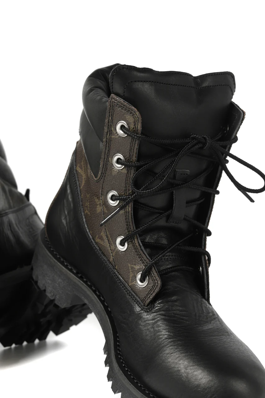 Portaille exclusive LEX-W20 TREK Laced Boots / VINTAGE "re-build" (BLACK / XXX) - Image 16