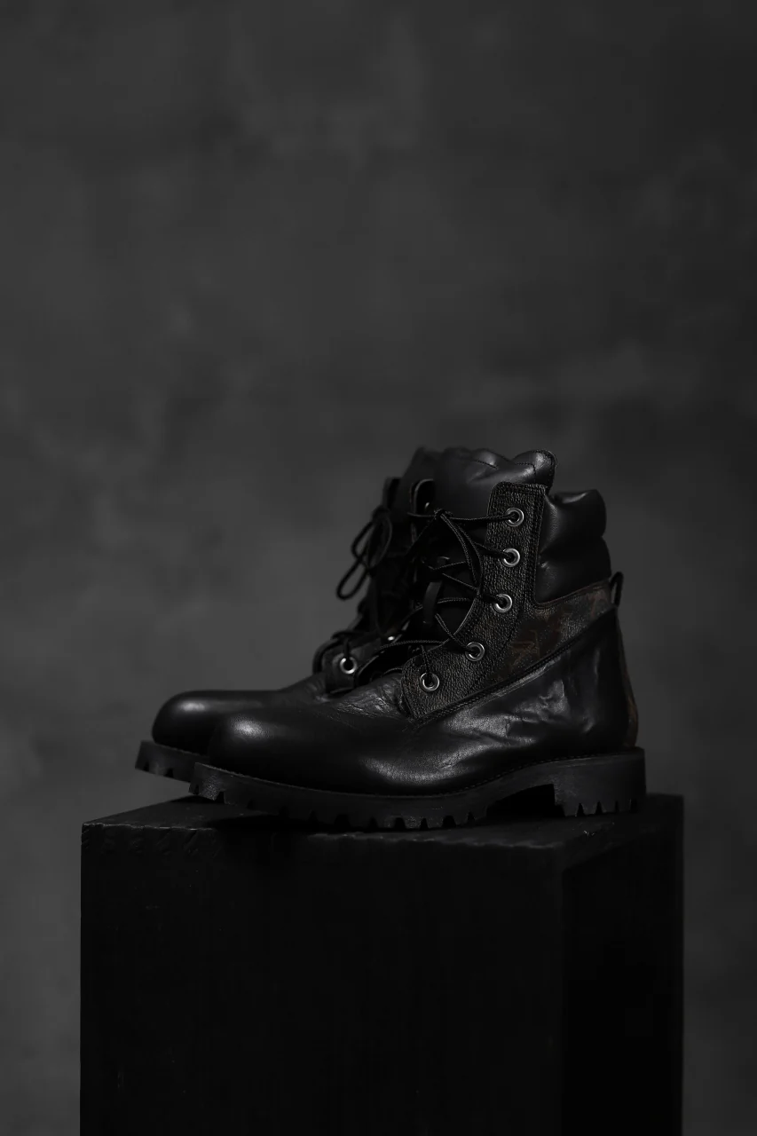 Portaille exclusive LEX-W20 TREK Laced Boots / VINTAGE "re-build" (BLACK / XXX) - Image 22
