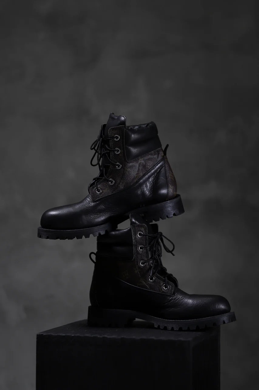 Portaille exclusive LEX-W20 TREK Laced Boots / VINTAGE "re-build" (BLACK / XXX) - Image 23