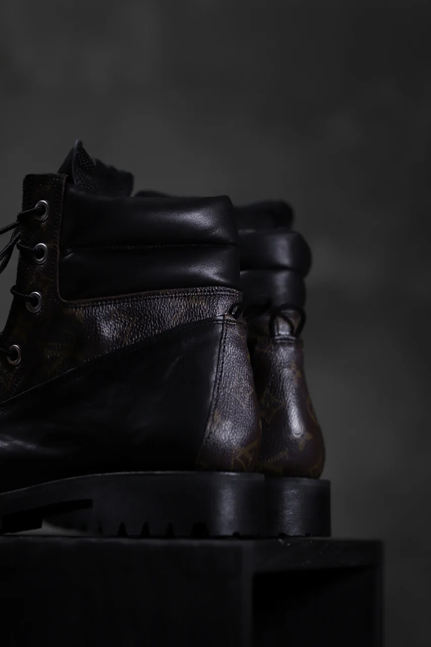 Portaille exclusive LEX-W20 TREK Laced Boots / VINTAGE "re-build" (BLACK / XXX) - Image 24