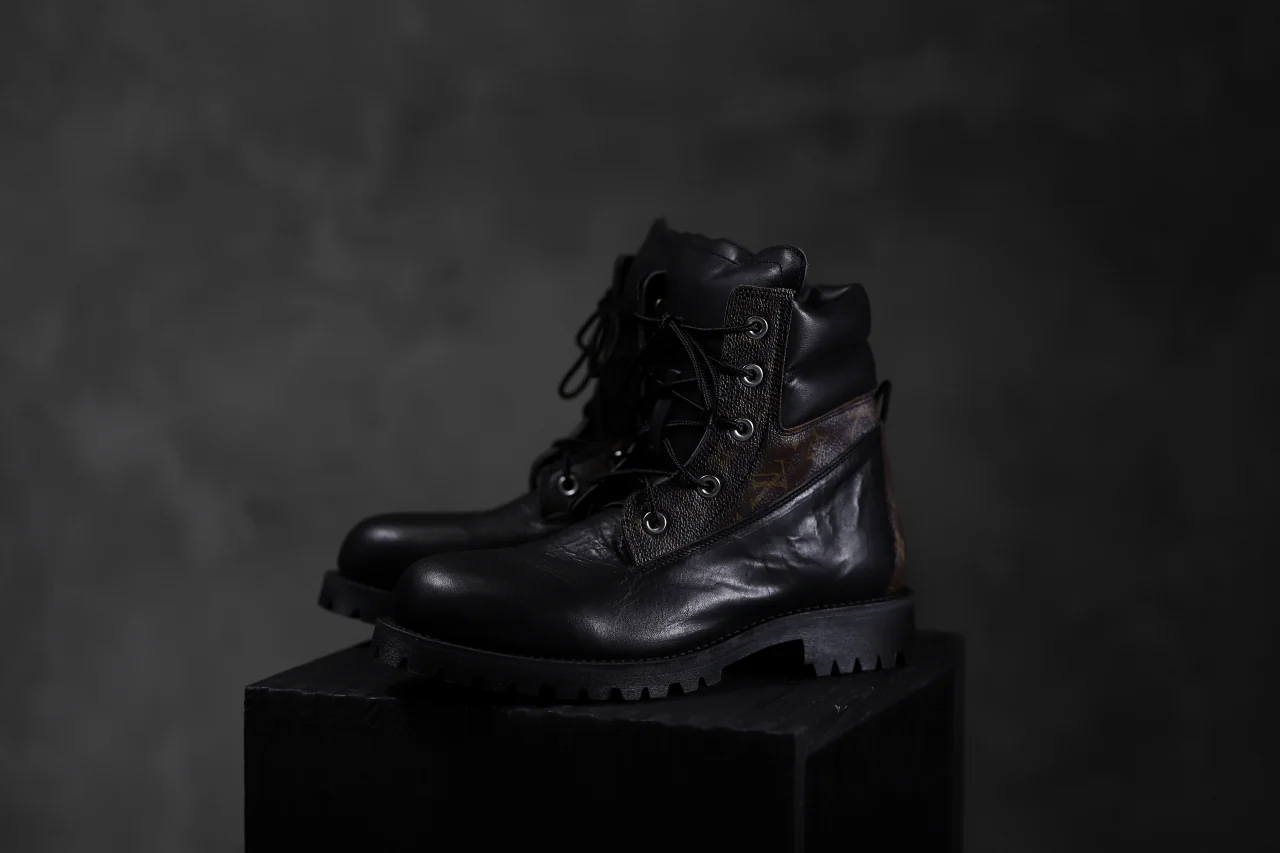 Portaille exclusive LEX-W20 TREK Laced Boots / VINTAGE "re-build" (BLACK / XXX) - Image 25
