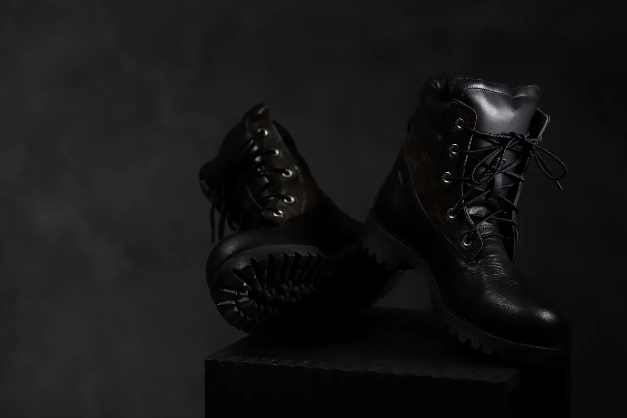 Portaille exclusive LEX-W20 TREK Laced Boots / VINTAGE "re-build" (BLACK / XXX) - Image 26