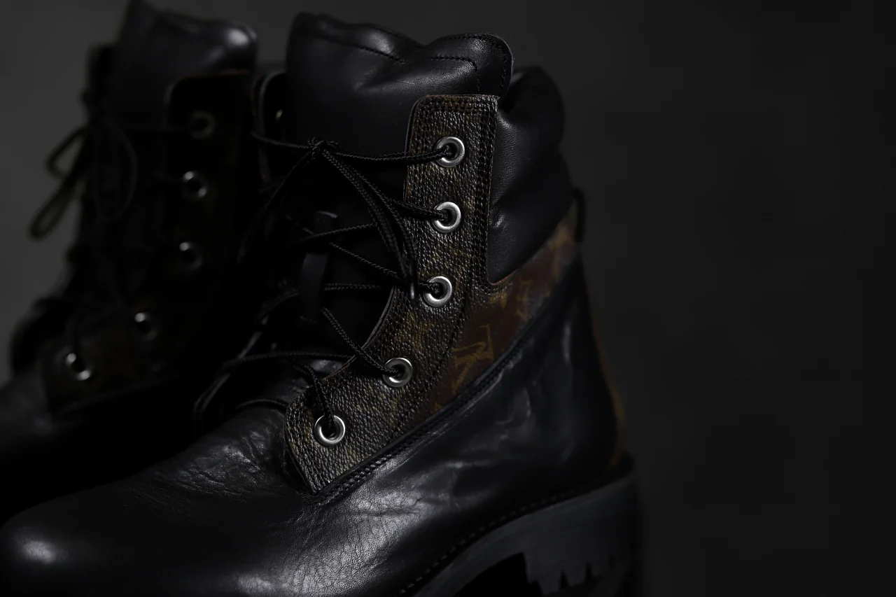 Portaille exclusive LEX-W20 TREK Laced Boots / VINTAGE "re-build" (BLACK / XXX) - Image 28