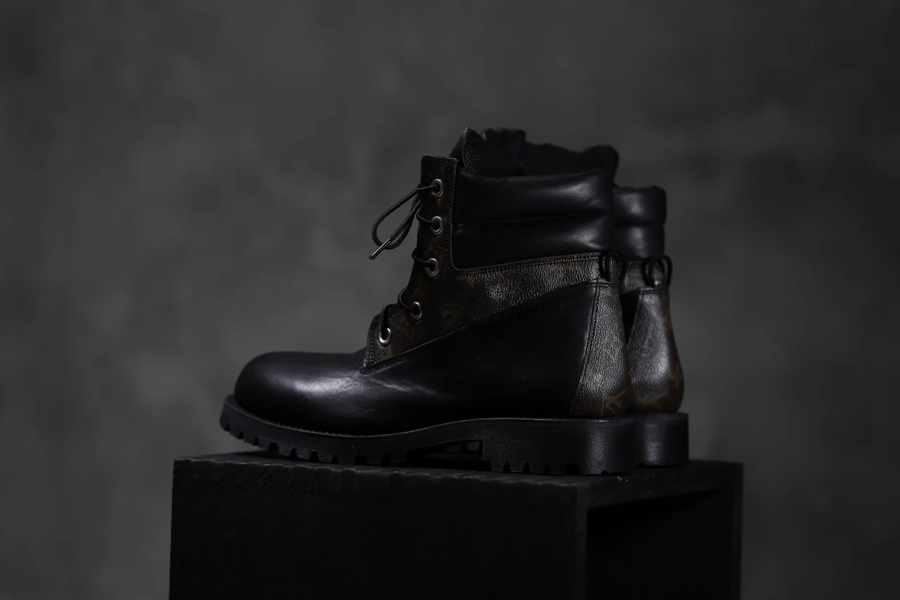 Portaille exclusive LEX-W20 TREK Laced Boots / VINTAGE "re-build" (BLACK / XXX) - Image 29
