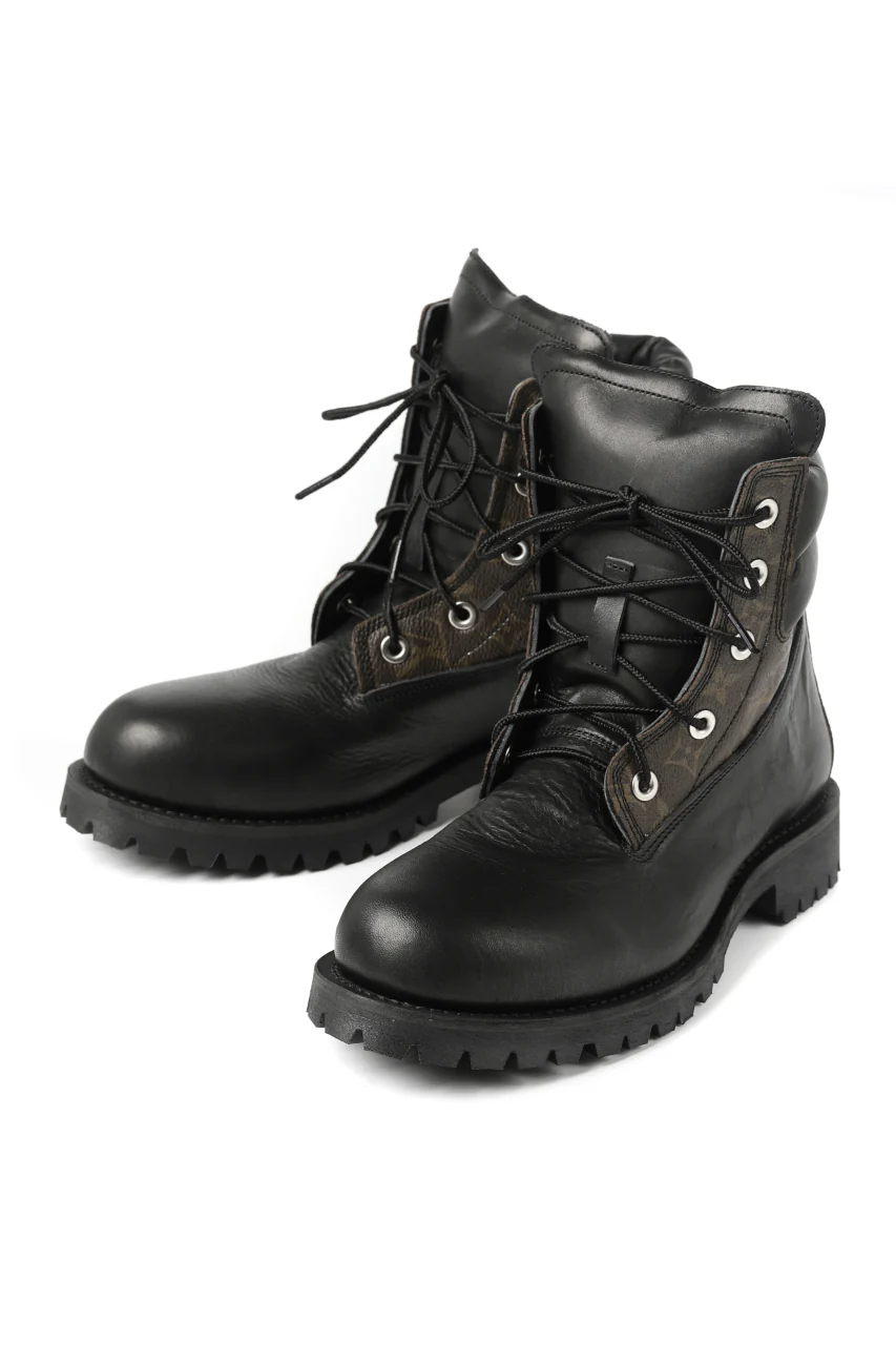 Portaille exclusive LEX-W20 TREK Laced Boots / VINTAGE "re-build" (BLACK / XXX) - Image 3