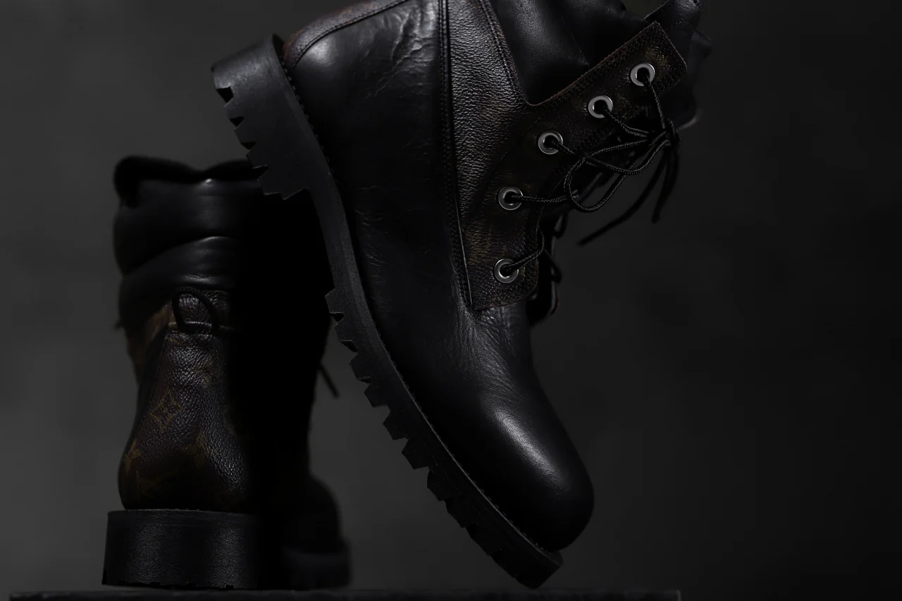 Portaille exclusive LEX-W20 TREK Laced Boots / VINTAGE "re-build" (BLACK / XXX) - Image 31