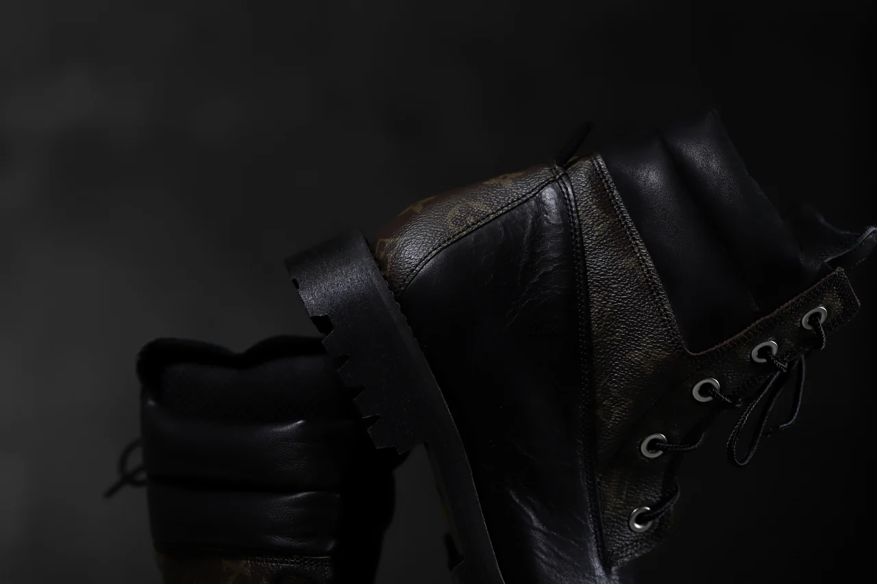 Portaille exclusive LEX-W20 TREK Laced Boots / VINTAGE "re-build" (BLACK / XXX) - Image 32