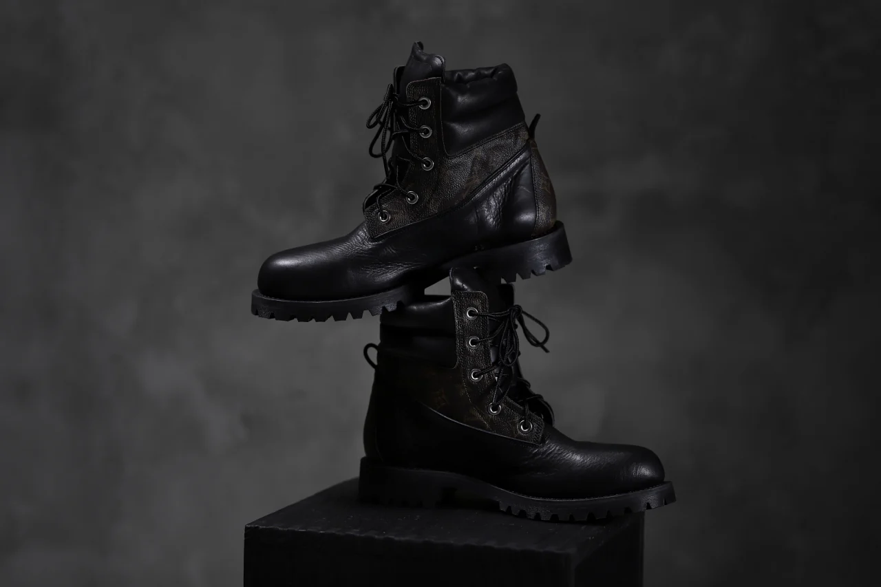 Portaille exclusive LEX-W20 TREK Laced Boots / VINTAGE "re-build" (BLACK / XXX) - Image 33