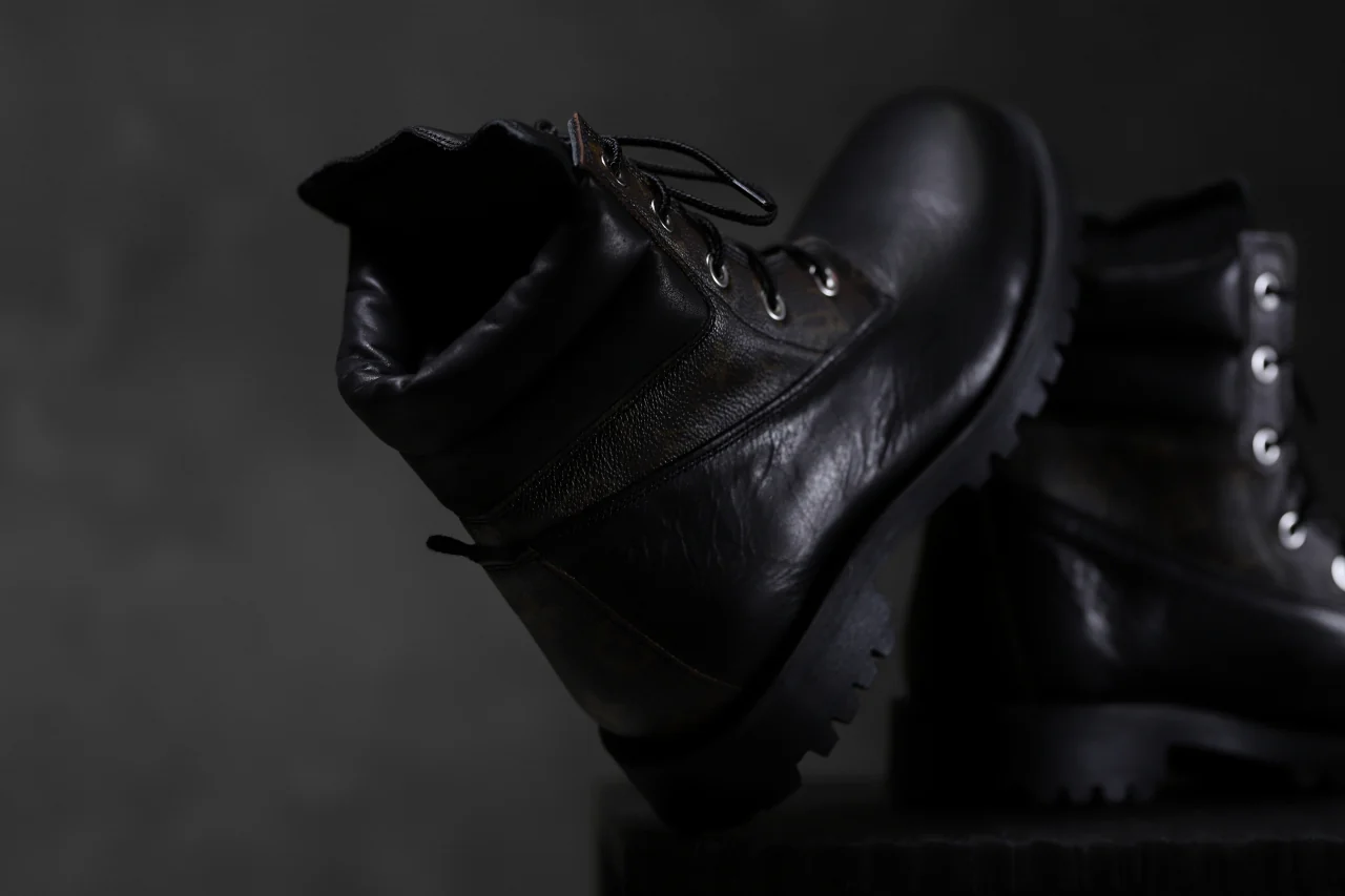 Portaille exclusive LEX-W20 TREK Laced Boots / VINTAGE "re-build" (BLACK / XXX) - Image 35