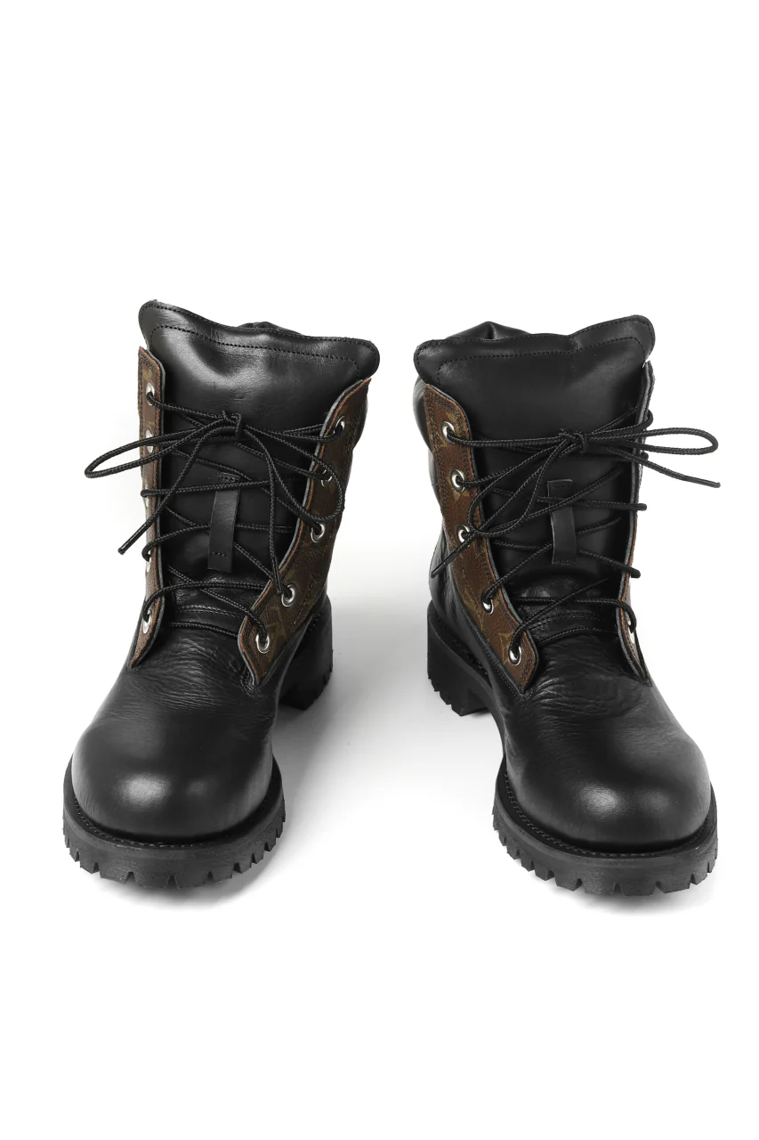 Portaille exclusive LEX-W20 TREK Laced Boots / VINTAGE "re-build" (BLACK / XXX) - Image 4