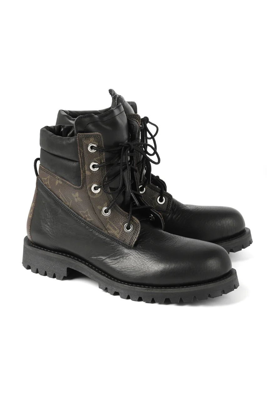 Portaille exclusive LEX-W20 TREK Laced Boots / VINTAGE "re-build" (BLACK / XXX) - Image 5