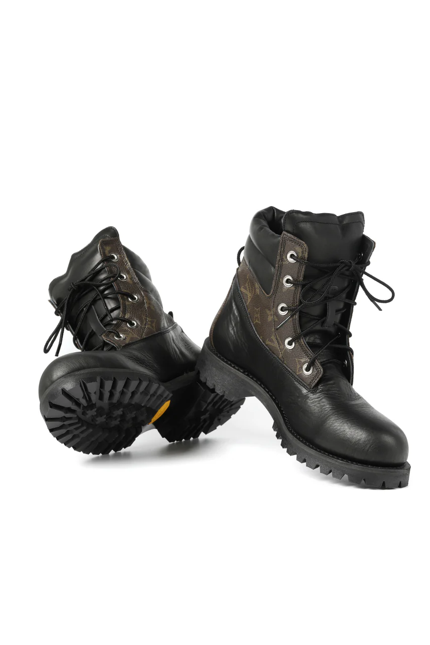 Portaille exclusive LEX-W20 TREK Laced Boots / VINTAGE "re-build" (BLACK / XXX) - Image 6