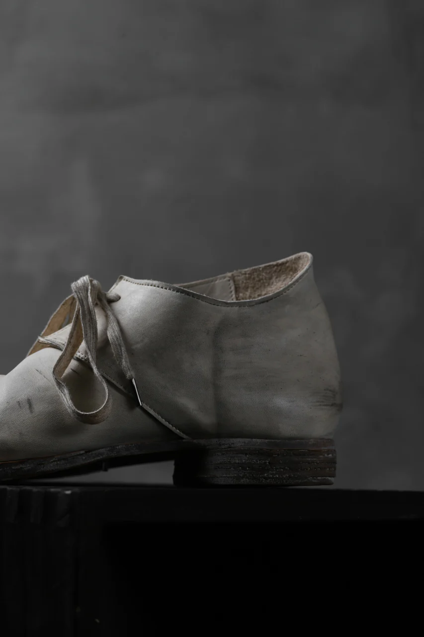 Portaille exclusive PL20 Derby Shoes (ROMABIANCO Soft Horse / Dusty Waxed WHITE) - Image 11