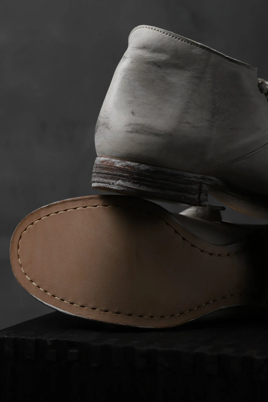 Portaille exclusive PL20 Derby Shoes (ROMABIANCO Soft Horse / Dusty Waxed WHITE) - Image 13