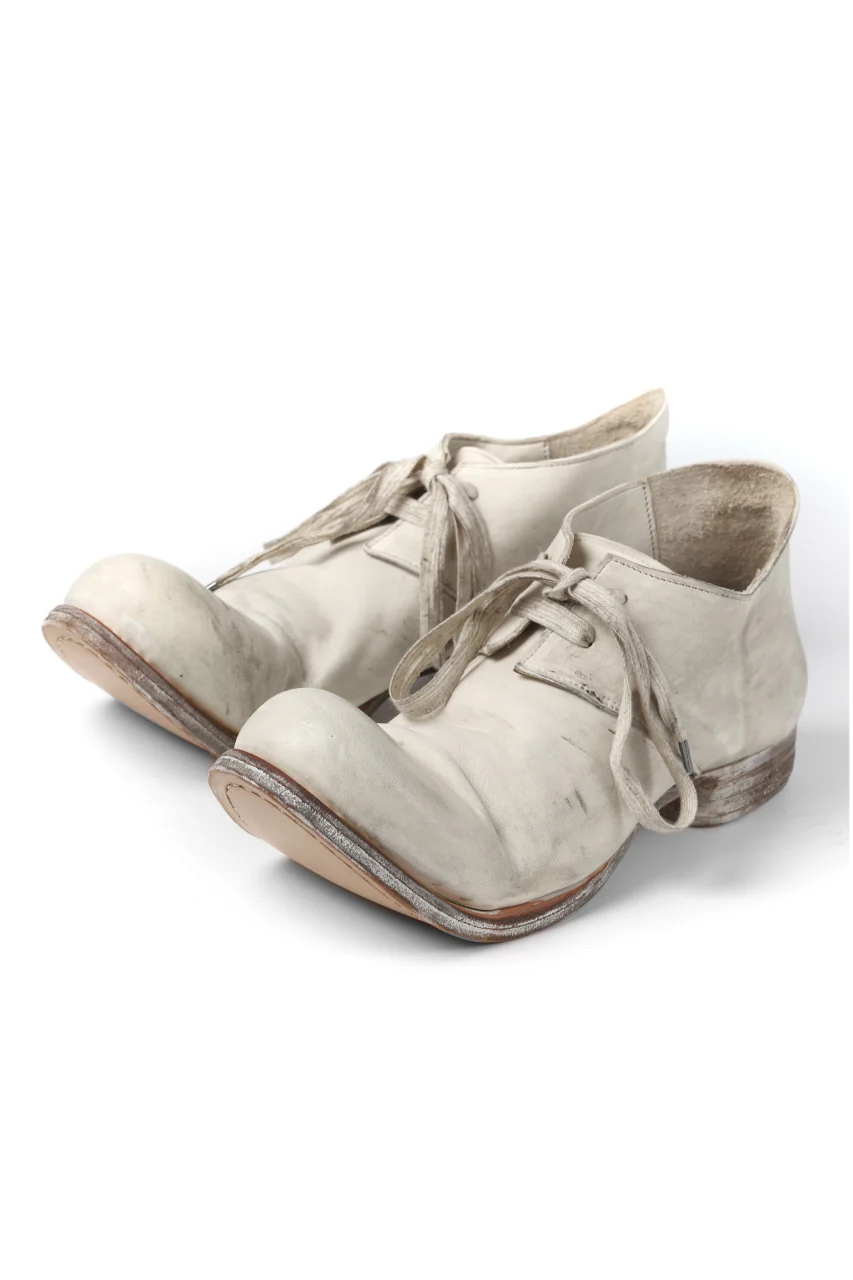 Portaille exclusive PL20 Derby Shoes (ROMABIANCO Soft Horse / Dusty Waxed WHITE) - Image 22