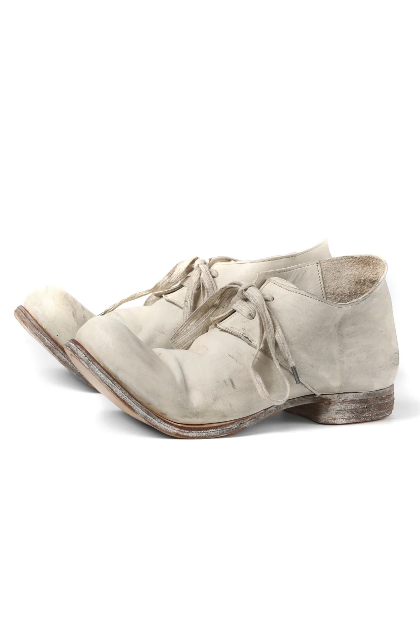 Portaille exclusive PL20 Derby Shoes (ROMABIANCO Soft Horse / Dusty Waxed WHITE) - Image 24