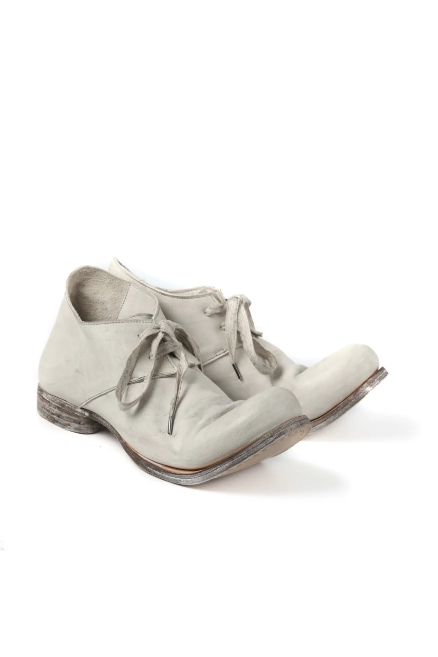 Portaille exclusive PL20 Derby Shoes (ROMABIANCO Soft Horse / Dusty Waxed WHITE) - Image 25