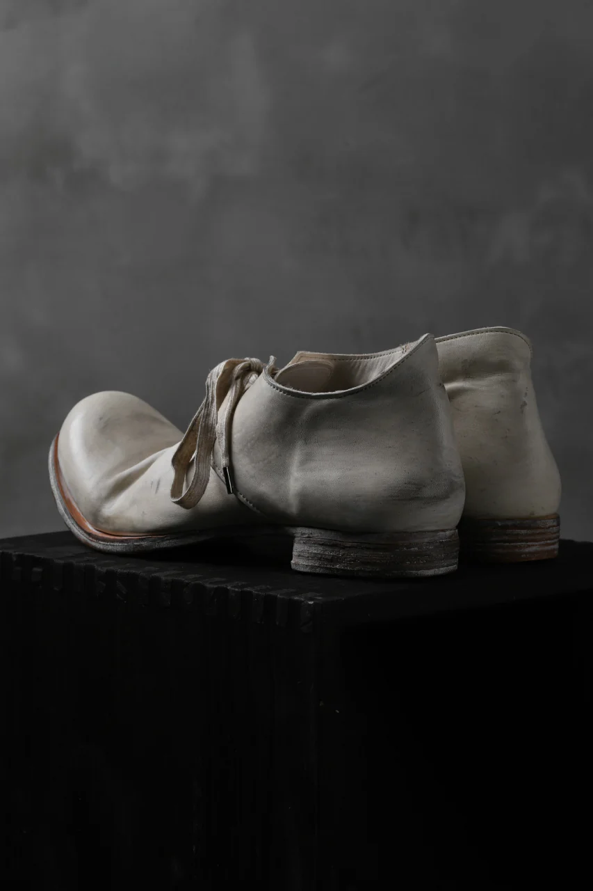 Portaille exclusive PL20 Derby Shoes (ROMABIANCO Soft Horse / Dusty Waxed WHITE) - Image 5